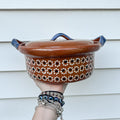 Traditional Mexican Barro Pot 750mL Blue Handles